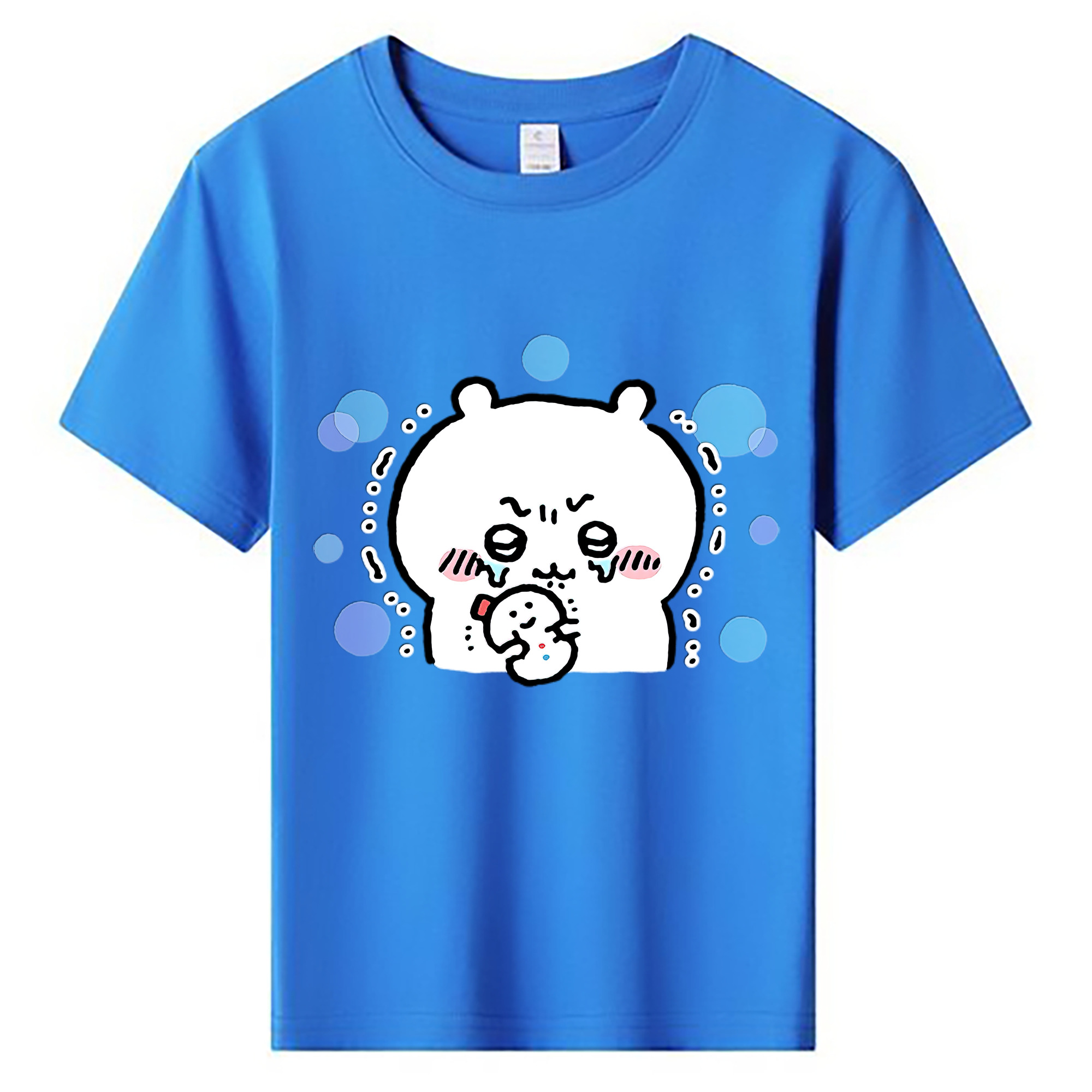 （画像用） ちいかわ ちいかわ Chii-kawa chiikawa 綿100％キッズTシャツ（フロントプリント）